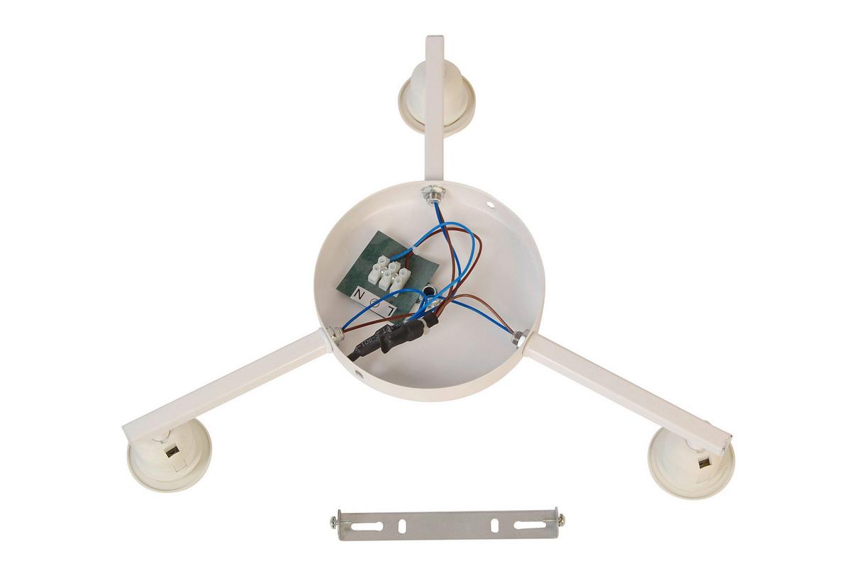 LAMPA SUFITOWA BASE - biały/szary, Trend, tworzywo sztuczne/metal (61/25,5cm) - Novel