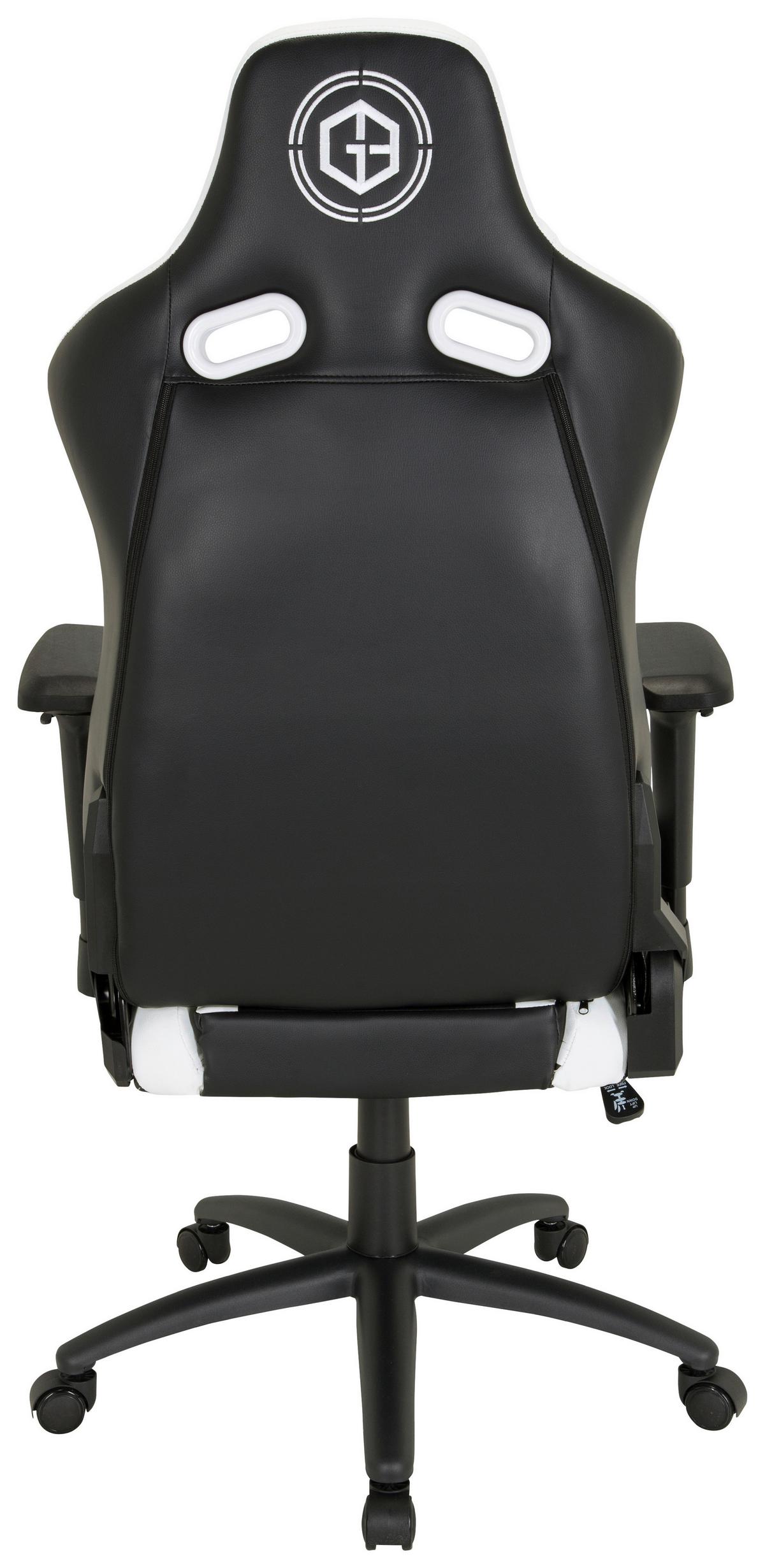 Gaming Stol Gamebreaker Sx 04, Črna, Bela - črna/bela, Moderno, kovina/umetna masa (74/137/66cm) - MID.YOU