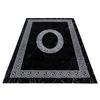 Webteppich Plus Schwarz/Weiß ca. 80x150cm - Schwarz/Weiß, Design, Textil (80/150cm)