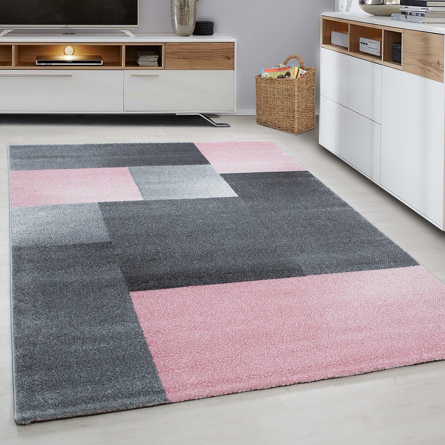 Webteppich Lucca Pink ca. 200x290cm - Pink, Trend, Textil (200/290cm) - Novel