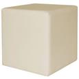 Taburet Colorfull Cube - crem, Modern, textil (40/40/42cm) - Modern Living Taburet Colorfull Cube - crem, Modern, textil (40/40/42cm) - Modern Living