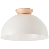 Deckenleuchte Nalam Hellgrau/Hellbraun max. 40Watt - Hellbraun/Hellgrau, Design, Holz/Metall (35/31cm) - Brilliant