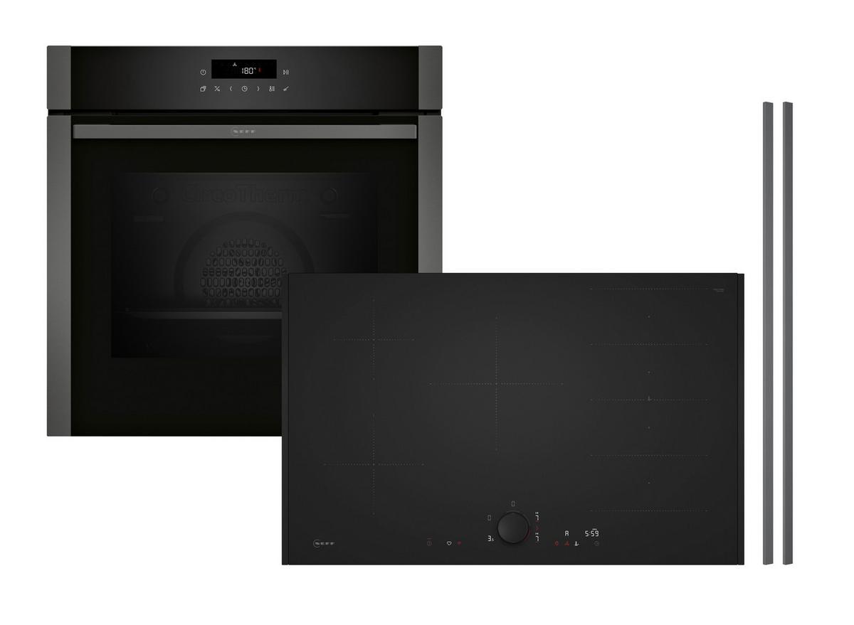 Backofenset BXPOWER8VM Graphitfarben - Graphitfarben, MODERN, Glas/Metall (59,4/59,5/54,8cm) - Neff