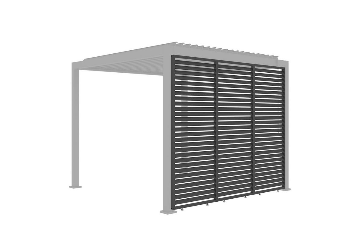 Stranski Del Za Pergolo Core, Antracit, 93cm - antracit, Basics, kovina (92,5/234/4cm) - Gardenson