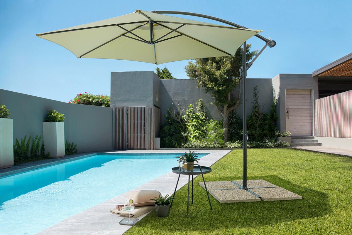 Suncobran Gap - zelena/antracit, Moderno, metal (295/245cm) - Mömax