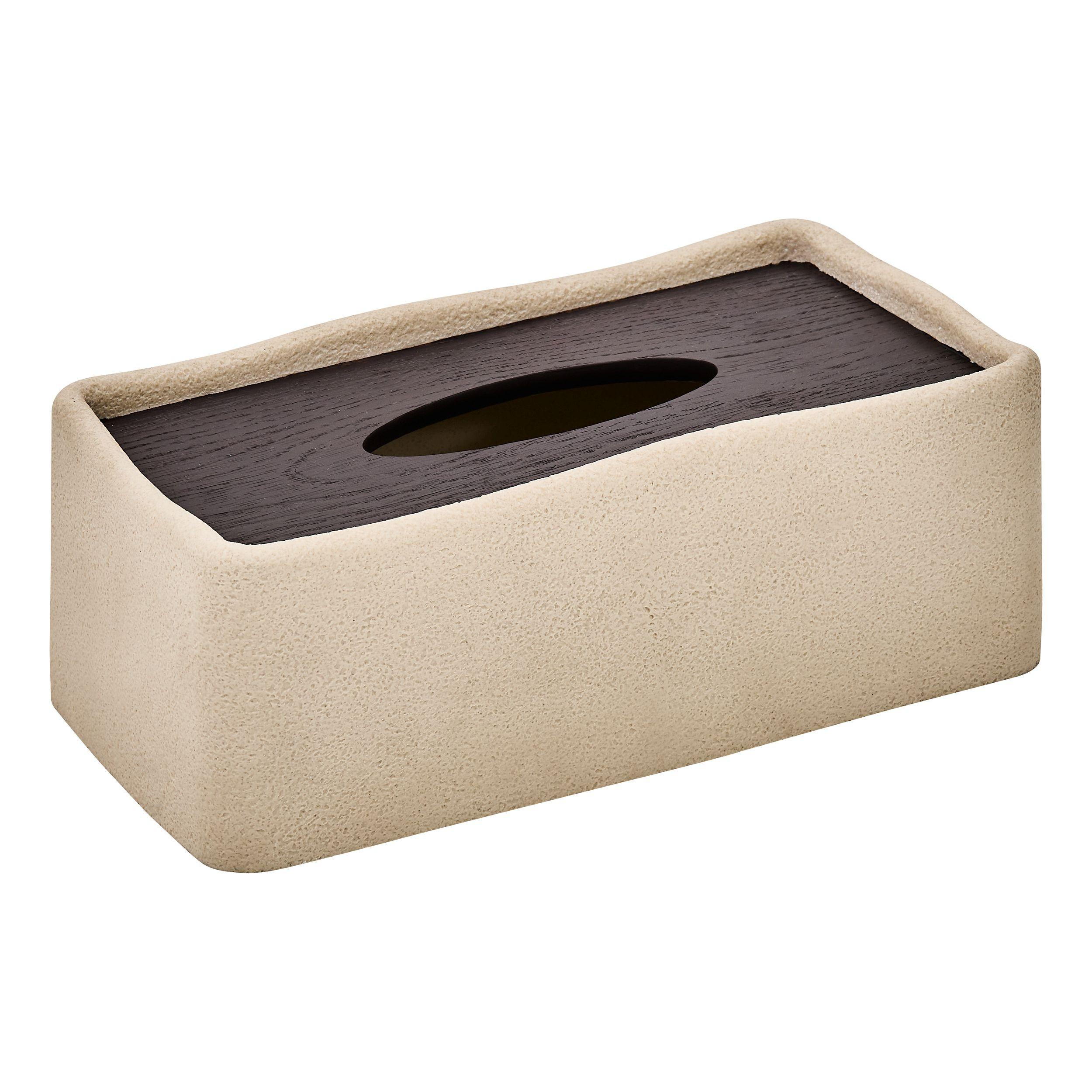 Kutija Za Maramice Oleya - bež, Basics, plastika (25,8/14,5/9,7cm)