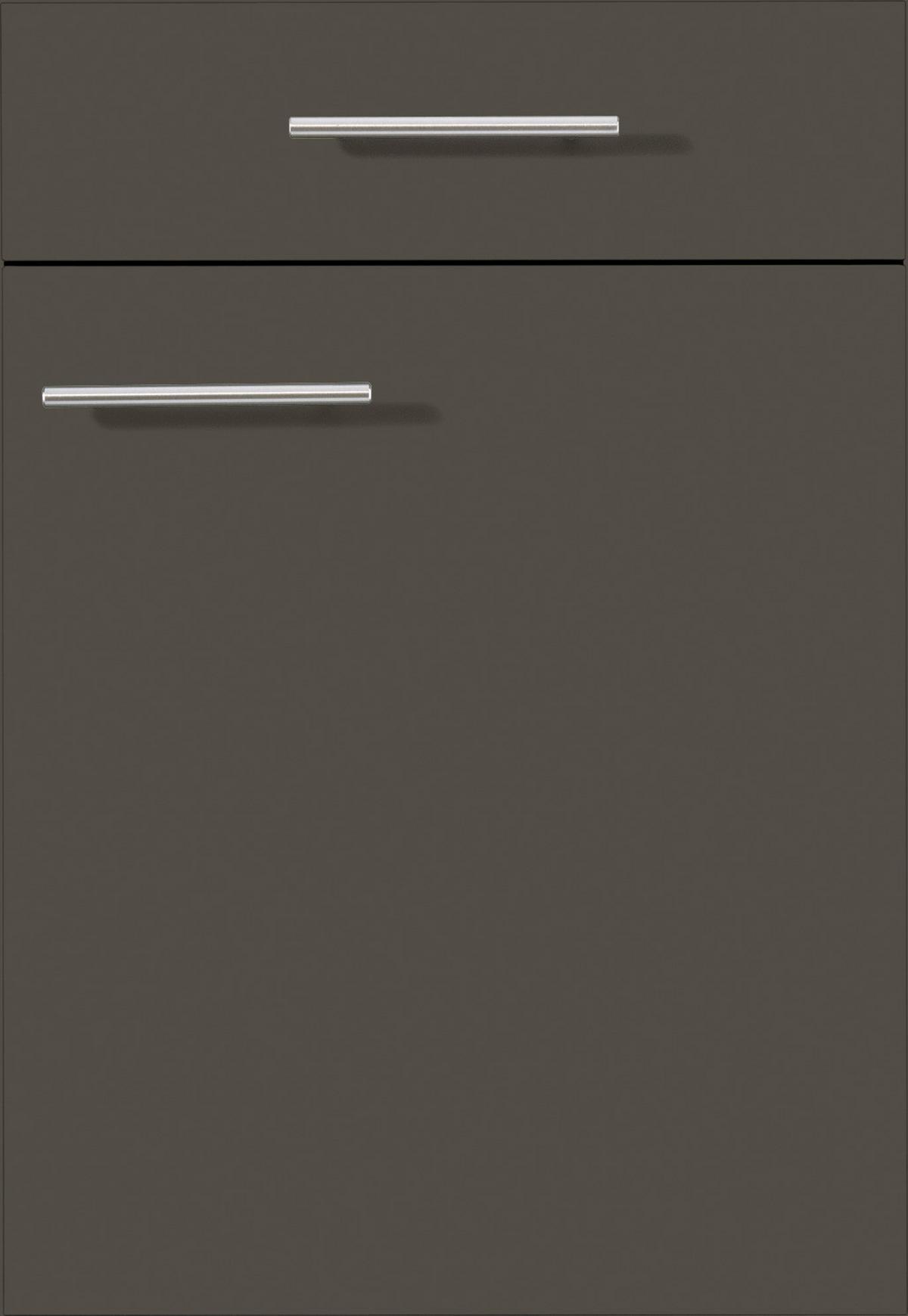Küchenblock IBZ ohne Geräte ca. 280 cm Braun - Eichefarben/Schwarz, Design, Holzwerkstoff/Metall (280cm) - Impuls