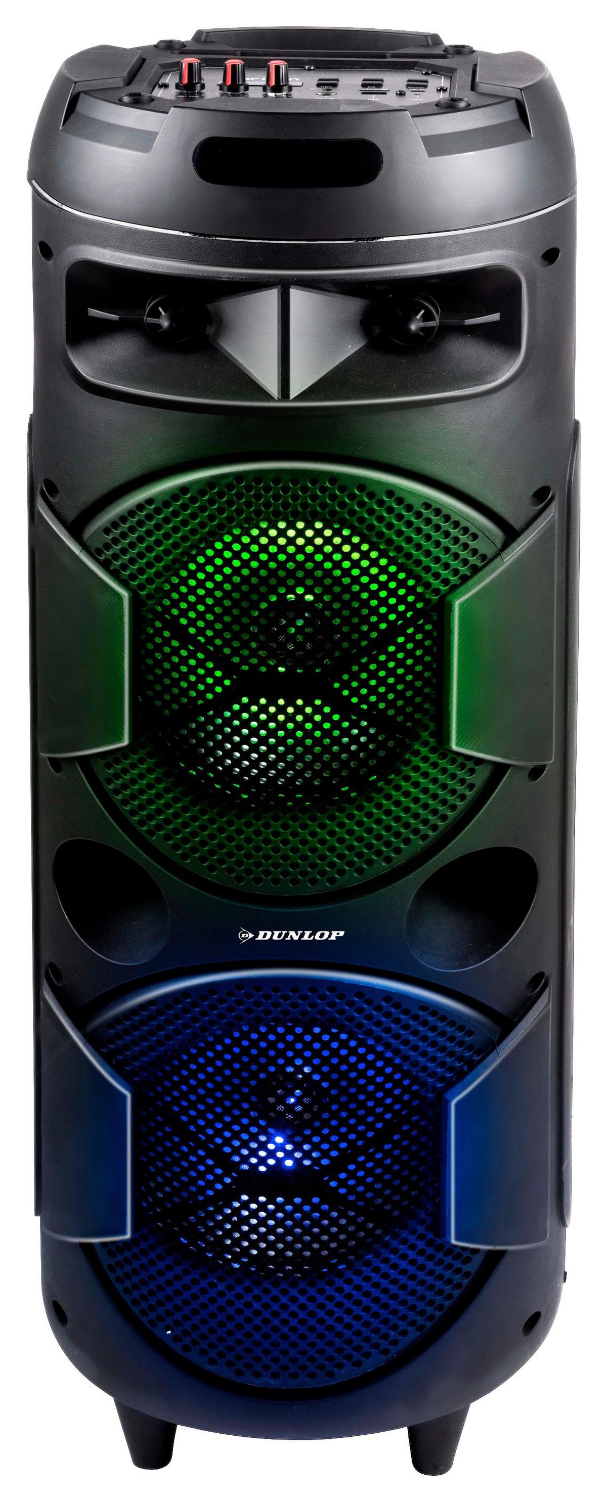 Lautsprecher Dunlop Schwarz ca. 2x20 Watt - Schwarz, KONVENTIONELL, Kunststoff (28/80/28cm)