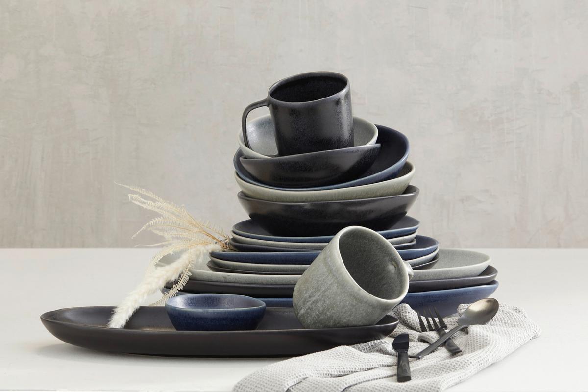 Kínálótál Gourmet - Xl - kék, Modern, kerámia (39/22/4cm) - Premium Living