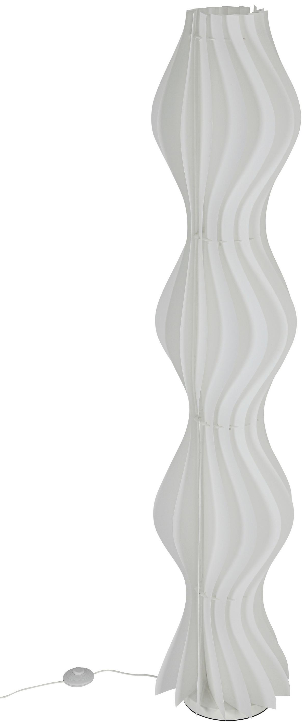 LED-Stehleuchte Alexander Weiß max. 24 Watt - Weiß, MODERN, Kunststoff/Metall (30/30/150cm) - Mömax