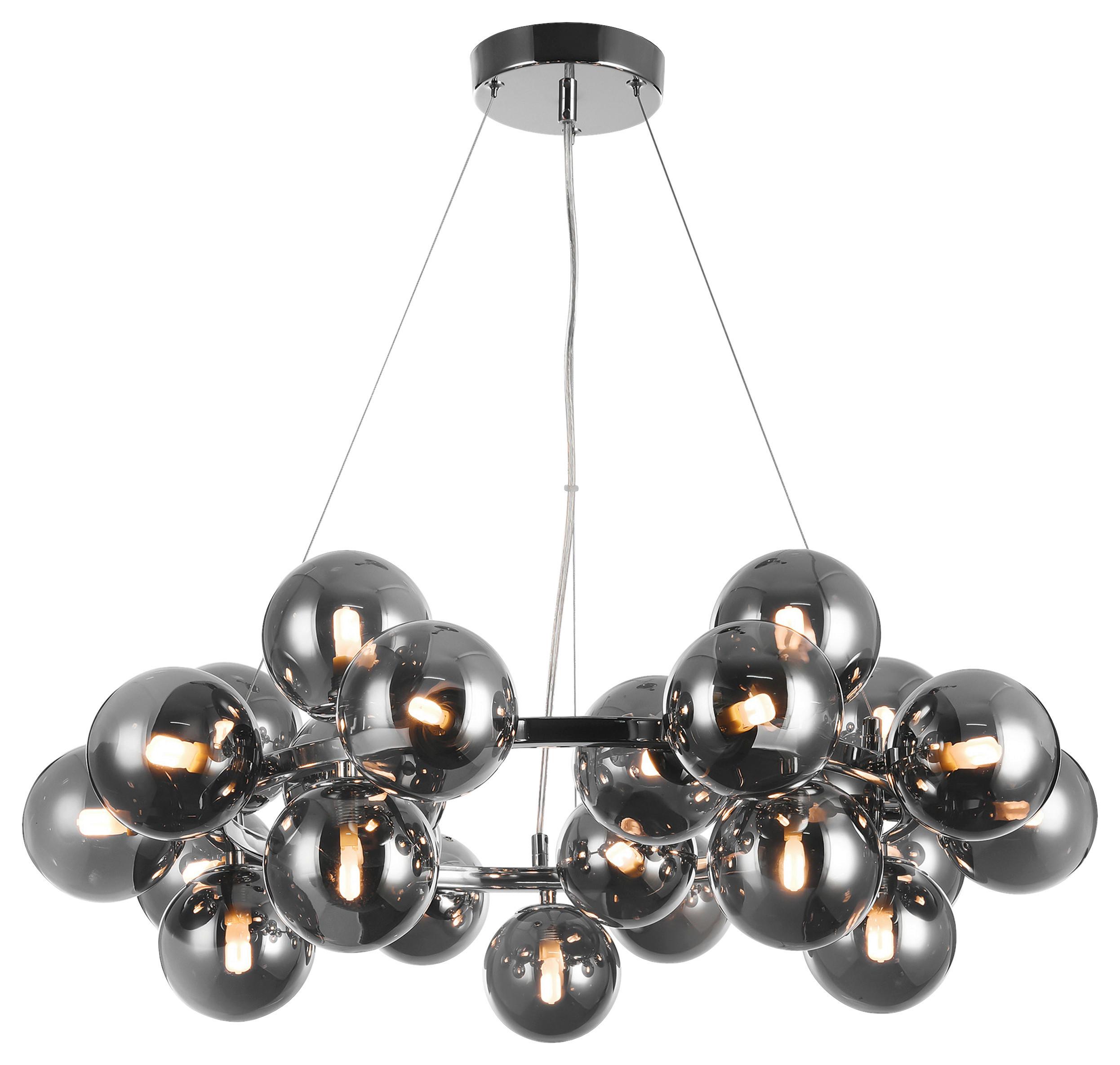 Pendelleuchte Dallas Chromfarben max. 28 Watt - Chromfarben, Trend, Glas/Metall (69/23,8cm) - MAYTONI