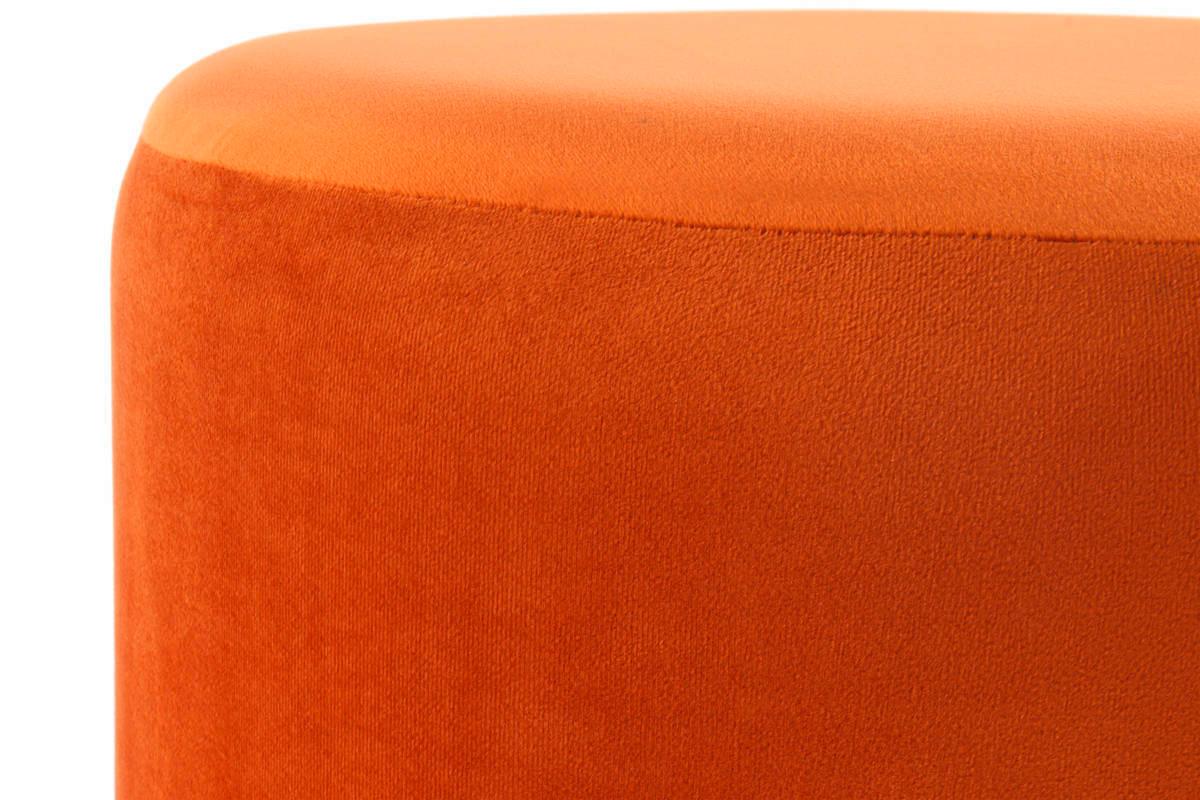 HOCKER Hocker in Orange - Champagner/Goldfarben, Basics, Holzwerkstoff/Textil (41/44,5/41cm) - Kayoom