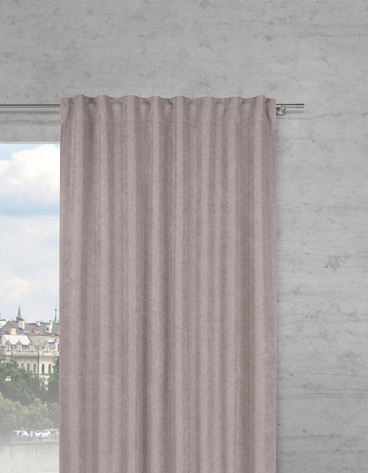 Sötétítőfüggöny Valentin 135/255cm - ezüstszínű, Konventionell, textil (135/255cm) - Premium Living