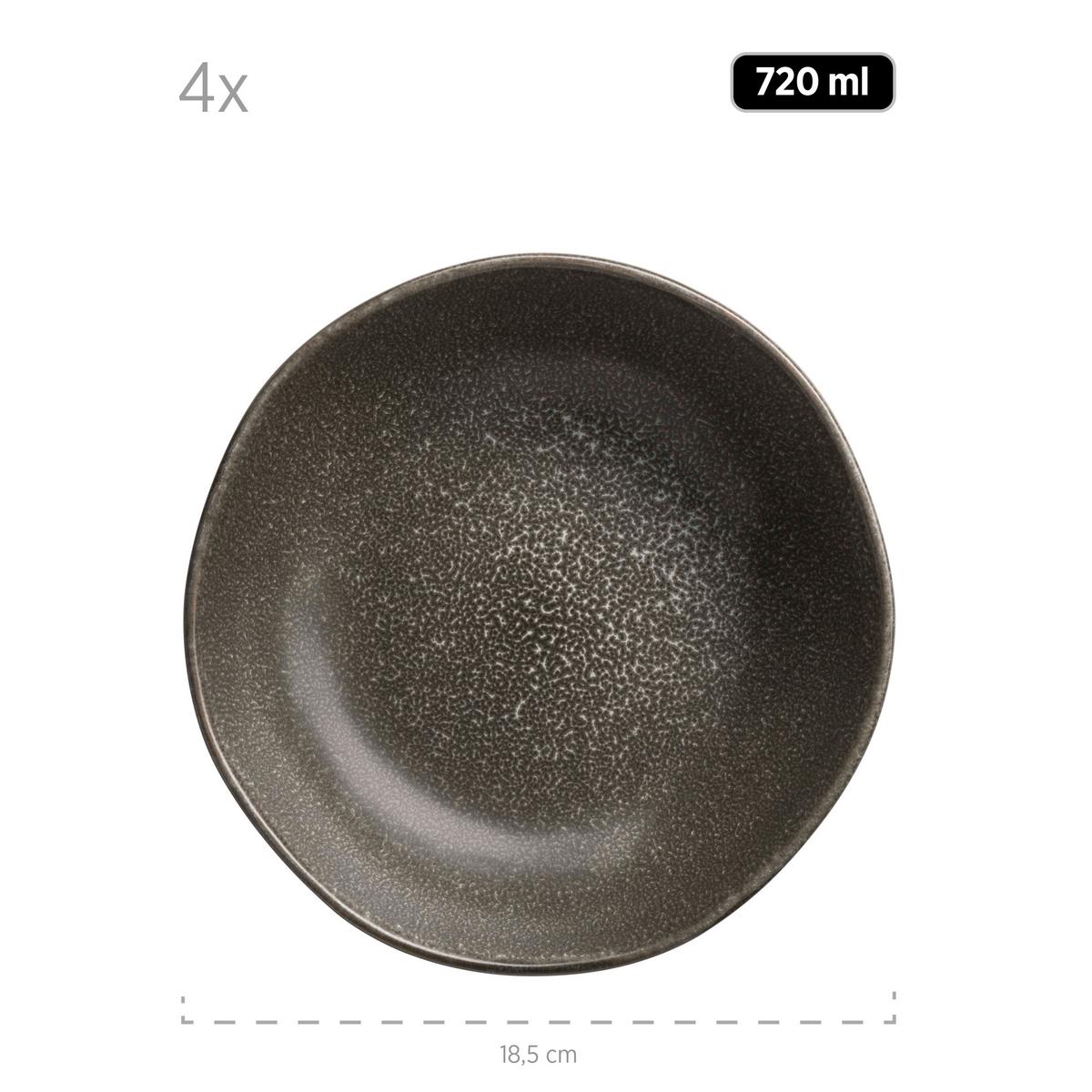 TAFELSERVICE MARLENA - Dunkelgrau, Basics, Keramik - Mäser
