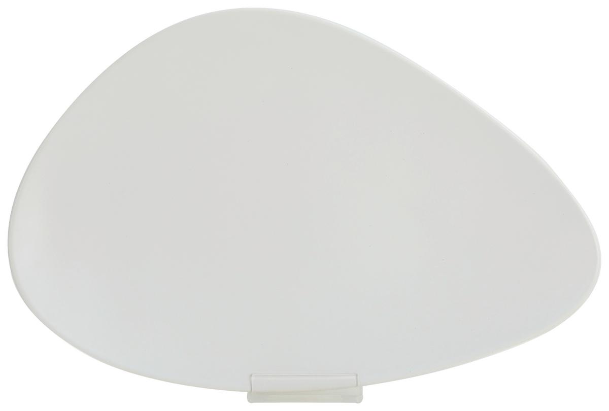 Servierplatte Melly in Weiß - Weiß, MODERN, Keramik (35,2/23,1/3cm) - Premium Living