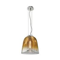 LAMPA WISZĄCA 74131 - FIORI - kolor złoty/kolor chromowy, Basics, metal/szkło (30/34cm) - Musterring