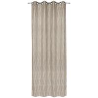 ZASŁONA NA PRZELOTKACH NARVIK - kolor piaskowy, Design, tkanina (135/250cm) - Ambiente