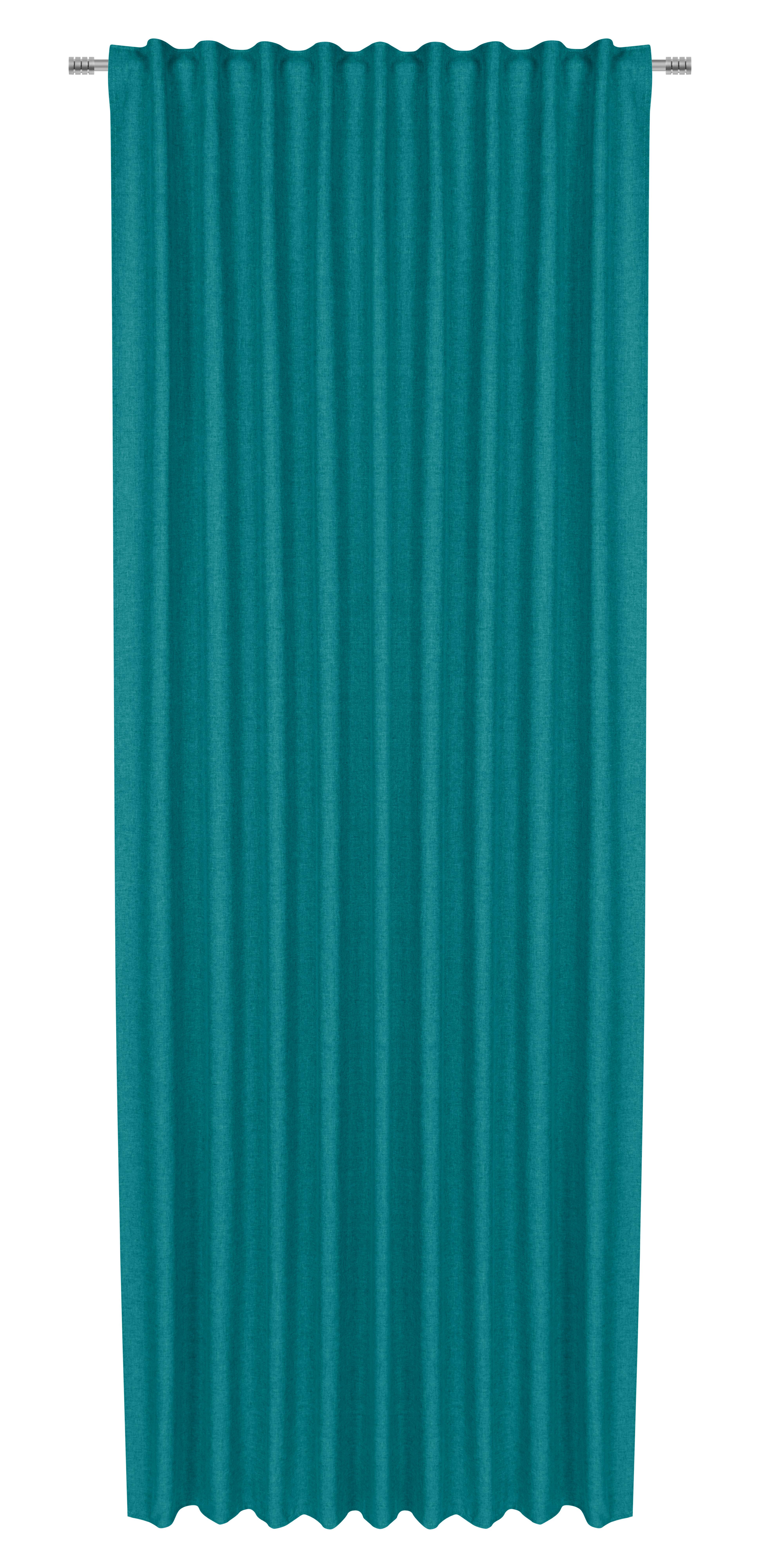 Končana Zavesa Ulrich - svetlo modra, tekstil (135/245cm) - Modern Living