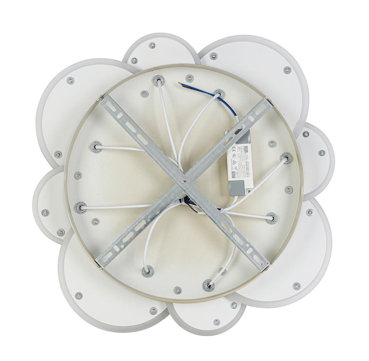 Led Mennyezeti Lámpa Stoni - krómszínű/Pezsgő, Modern, műanyag/fém (52/6cm) - Mömax