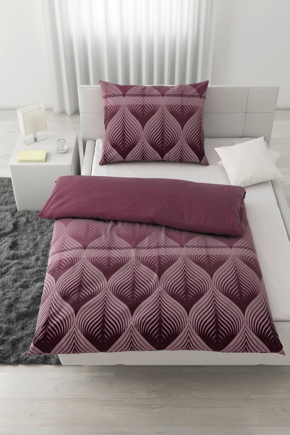 BETTWÄSCHESET DOMPS - Mauve, Modern, Textil (160/210cm) - Modern Living
