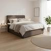 BOXSÄNG MARCO - brun/svart, Modern, trä/textil (160/200cm) - Bessagi Home