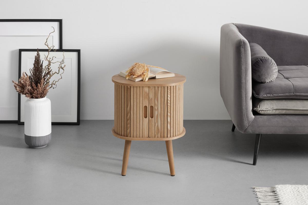Beistelltisch Skandy Naturfarben - Naturfarben, MODERN, Holz/Holzwerkstoff (40/50/30cm) - Premium Living