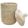 KORG LAUREN - S - vit, Romantik / Lanthus, plast/naturmaterial (26/44cm) - Zandiara
