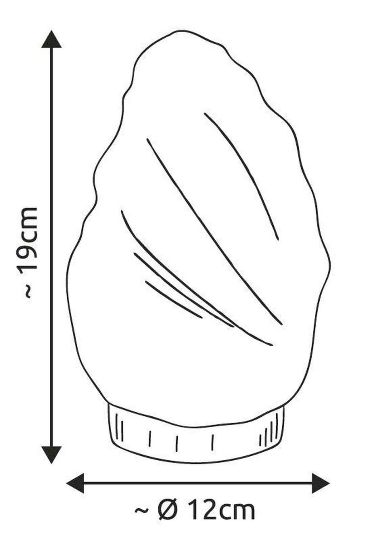 Tischleuchte Stone max. 15 Watt - Dunkelbraun/Naturfarben, Naturmaterialien/Holz (12/19cm)