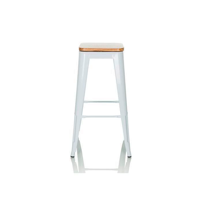 Barski Stol Vantaggio High Ws, Bela - bela, Moderno, kovina/les (44/77/44cm) - MID.YOU