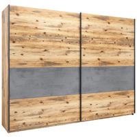 Dulap cu uși glisante Alicante - culoare lemn molid/culoare lemn stejar, Modern, material pe bază de lemn (270/210/60cm)