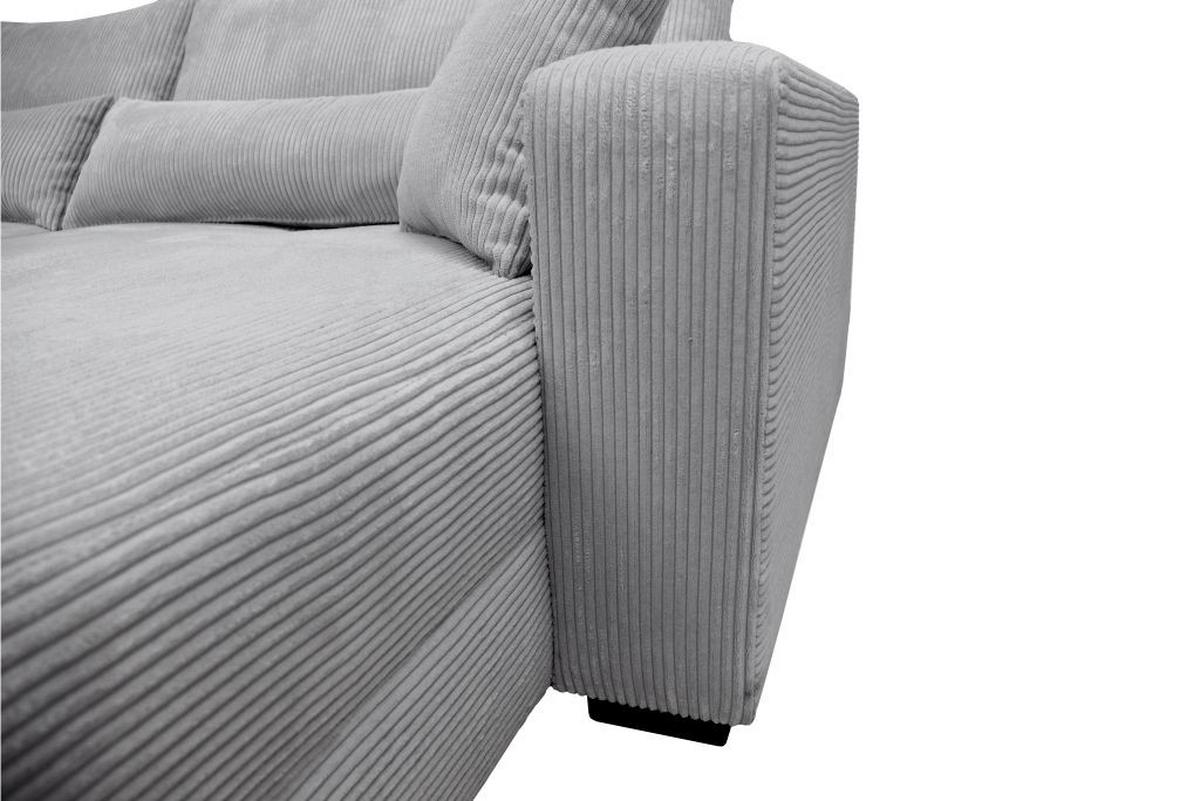 Kutna Garnitura Xela - siva/crna, Moderno, tekstil (265/170cm) - Modern Living