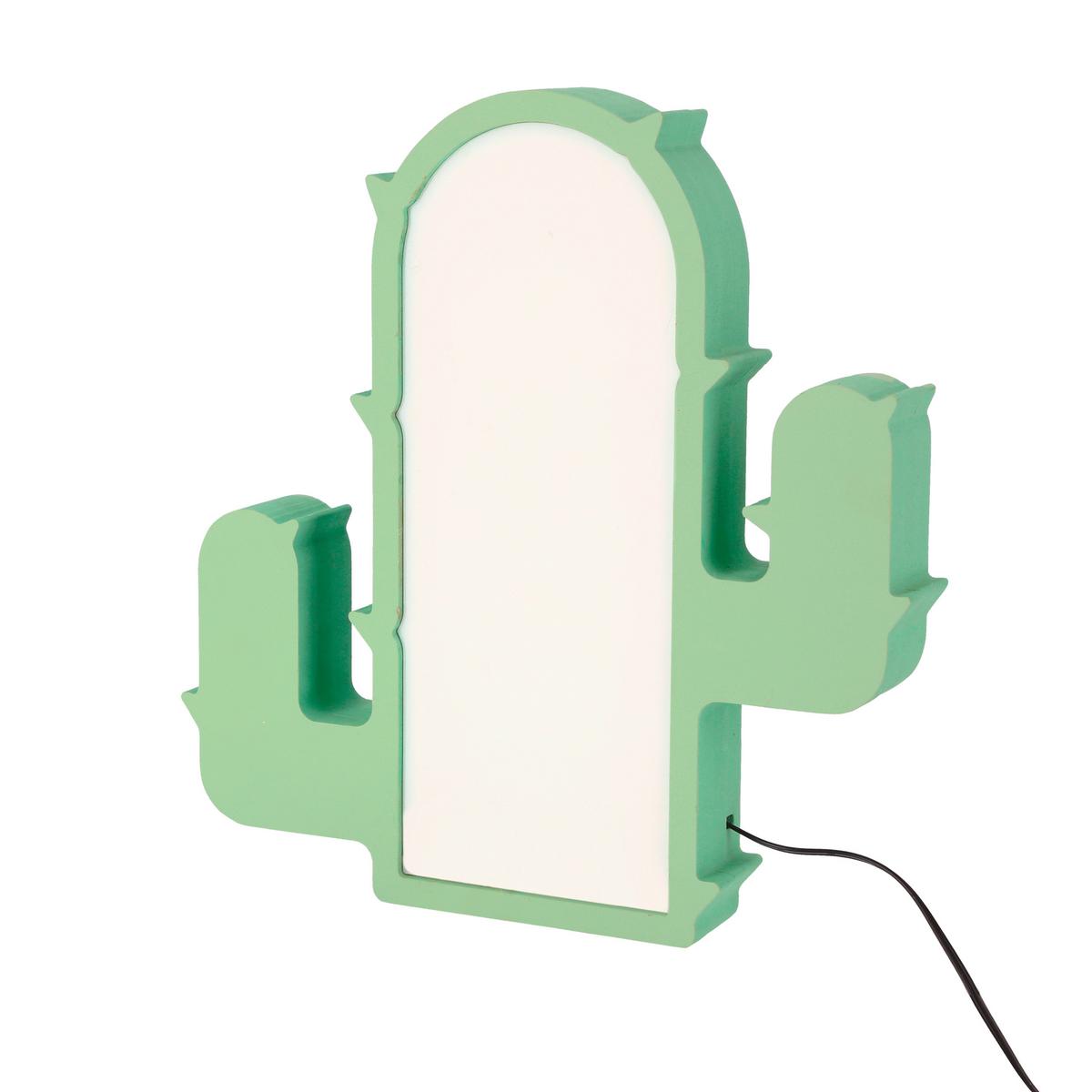 Dječja Stolna Svjetiljka Cactus - zelena, Basics, drvni materijal/plastika (0/0/0cm)