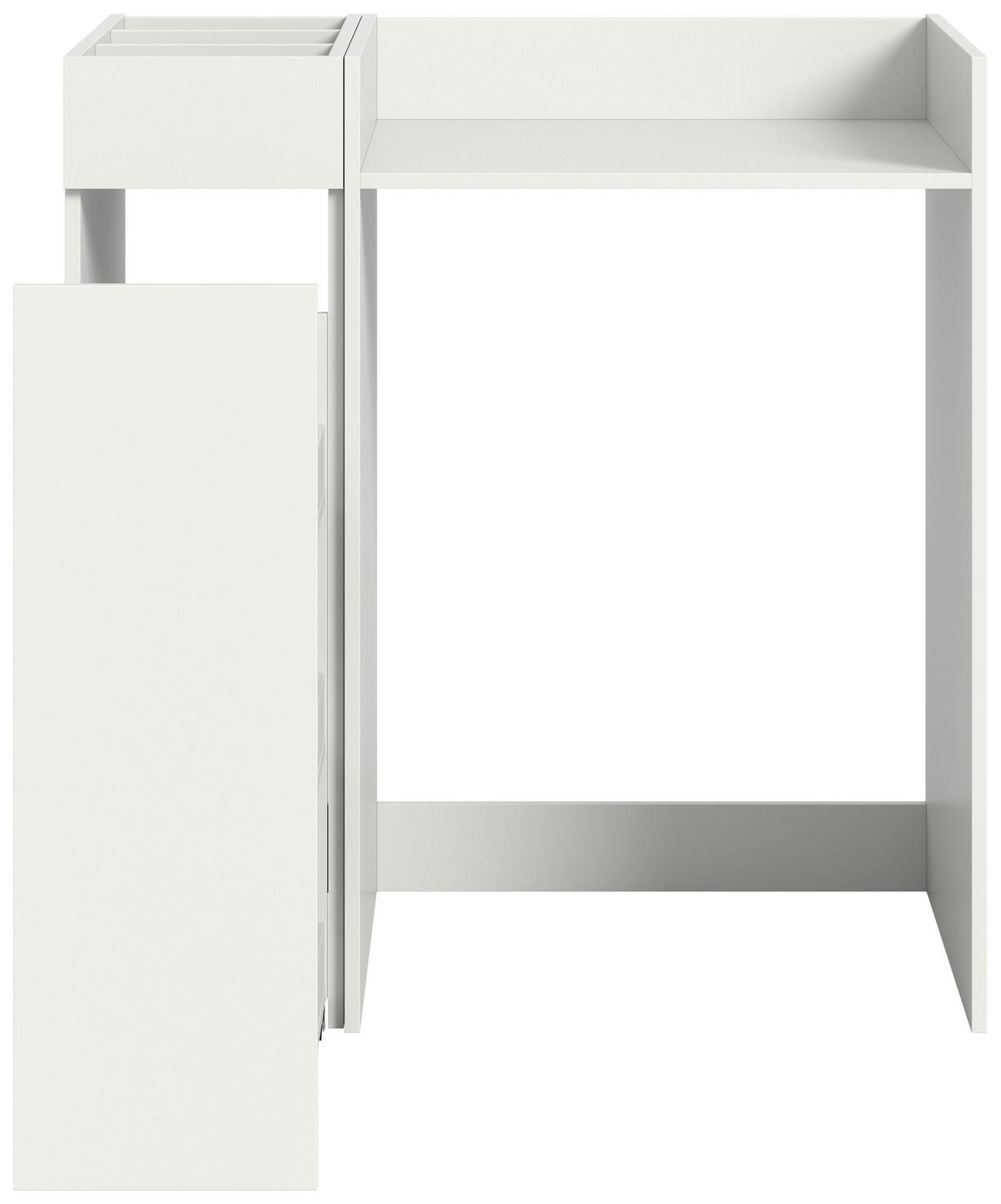 Omarica Za Pralni Stroj Free, Bela - bela, Moderno, leseni material (95/101/60cm) - MID.YOU