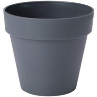 Kaspó Icona Soft Mat 14 - antracit, Konventionell, műanyag (14/12,5cm) - Mömax