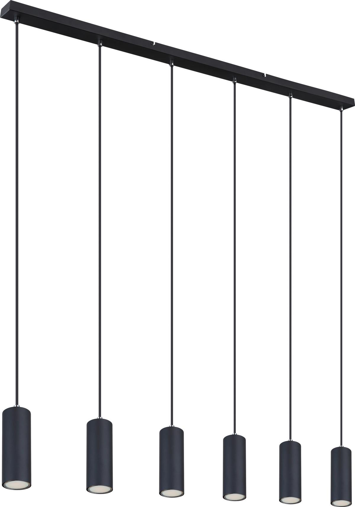 Svjetiljka Viseća Witmo - crna, Konvencionalno, metal (115/6/120cm)