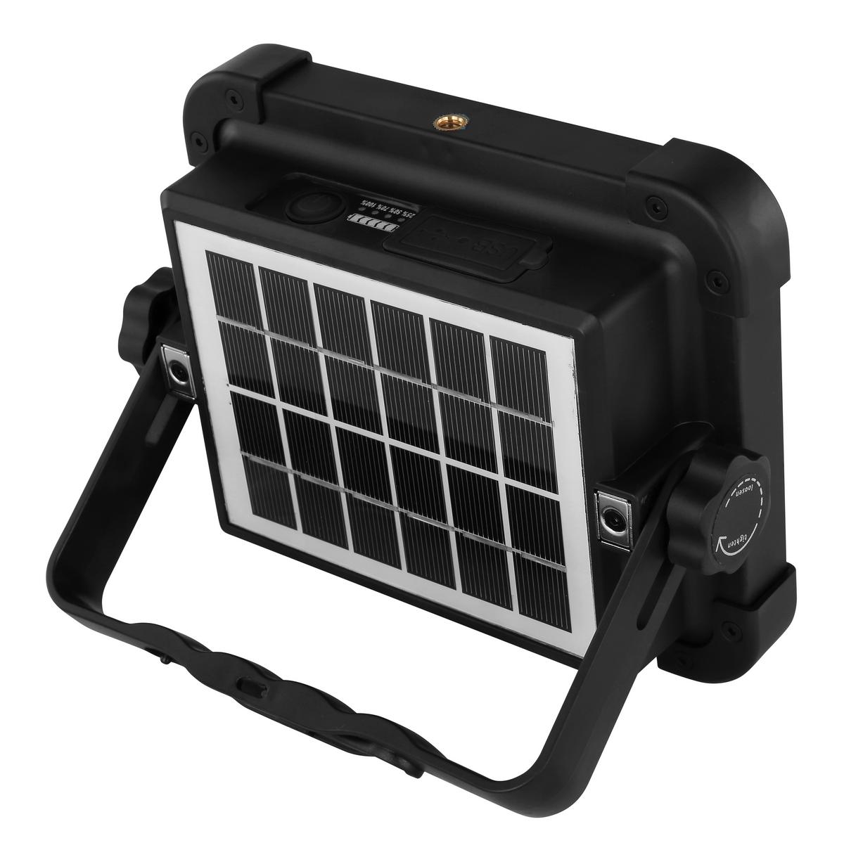 Solarna Svetilka Solar, S Sijalko - črna/prozorno, Basics, umetna masa/steklo (18,5/14,5/5,5cm) - Globo