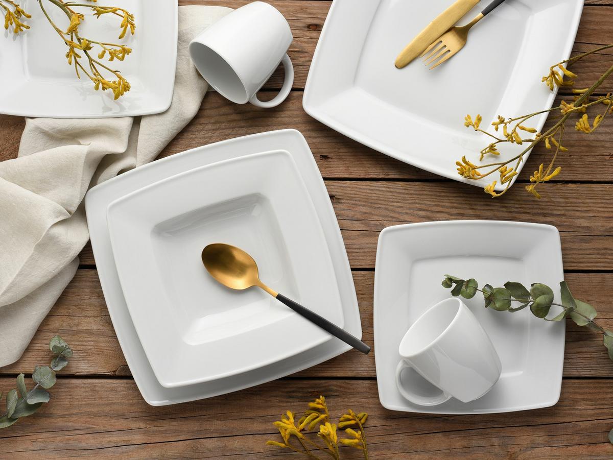 Kombinirani Servis Victoria, 50-Delni - bela, Basics, keramika - Creatable