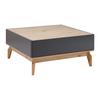 SOFFBORD FOSCO - grå/ekfärgad, Modern, trä (80/80/38cm) - Bessagi Home