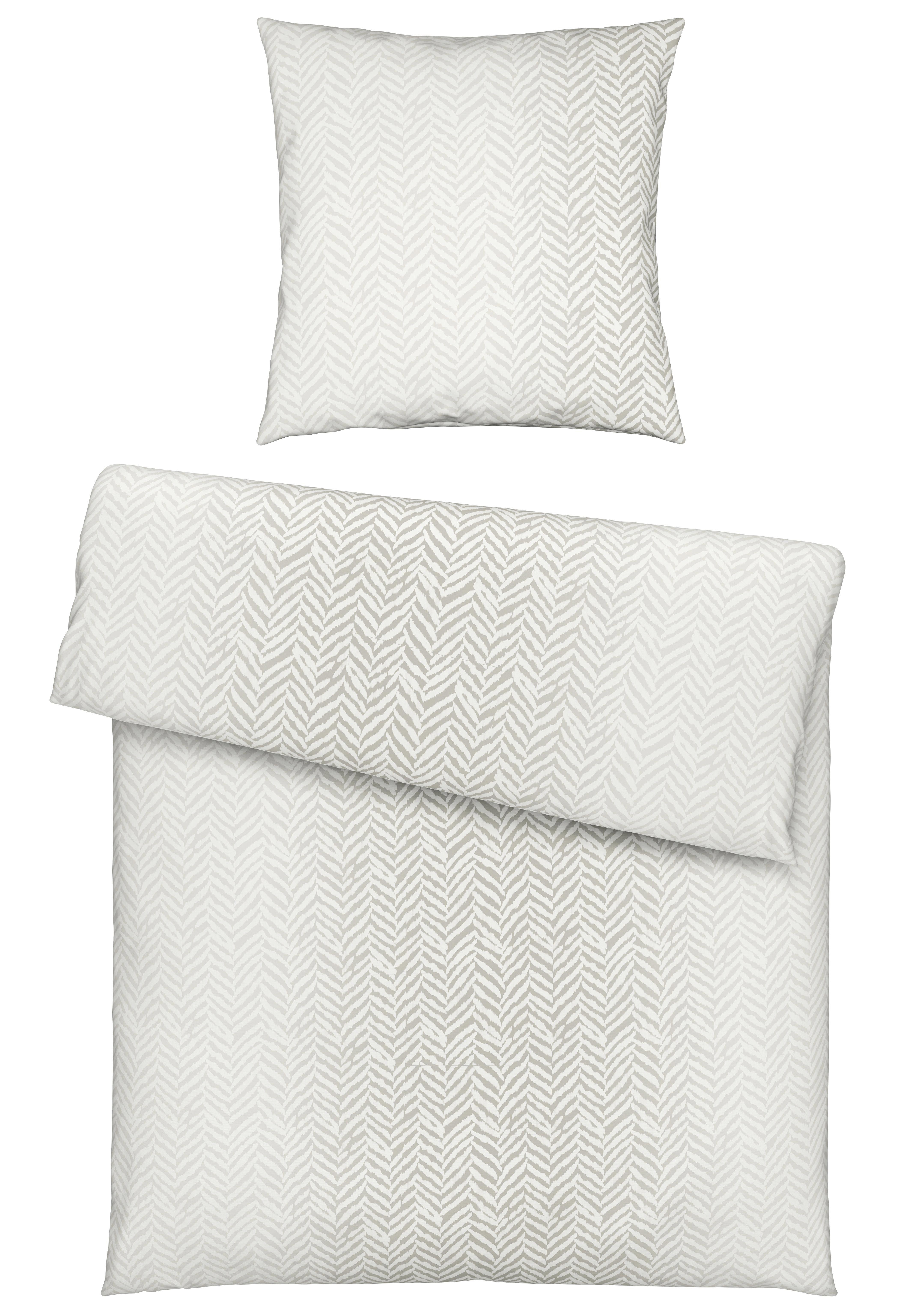 Bettwäsche Axel in Beige ca. 135x200cm - Hellgrau, LIFESTYLE, Textil (135/200cm) - Mömax modern living