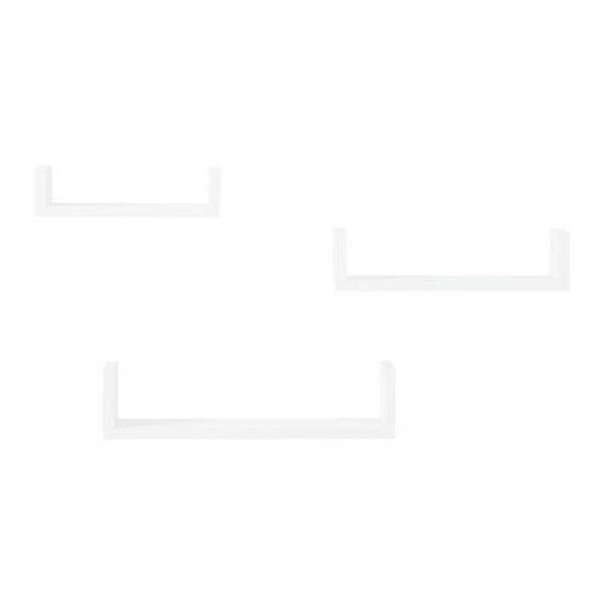 Wandboardset U-Bord in Weiss - Weiss, Modern (42/10/10cm) - Mömax