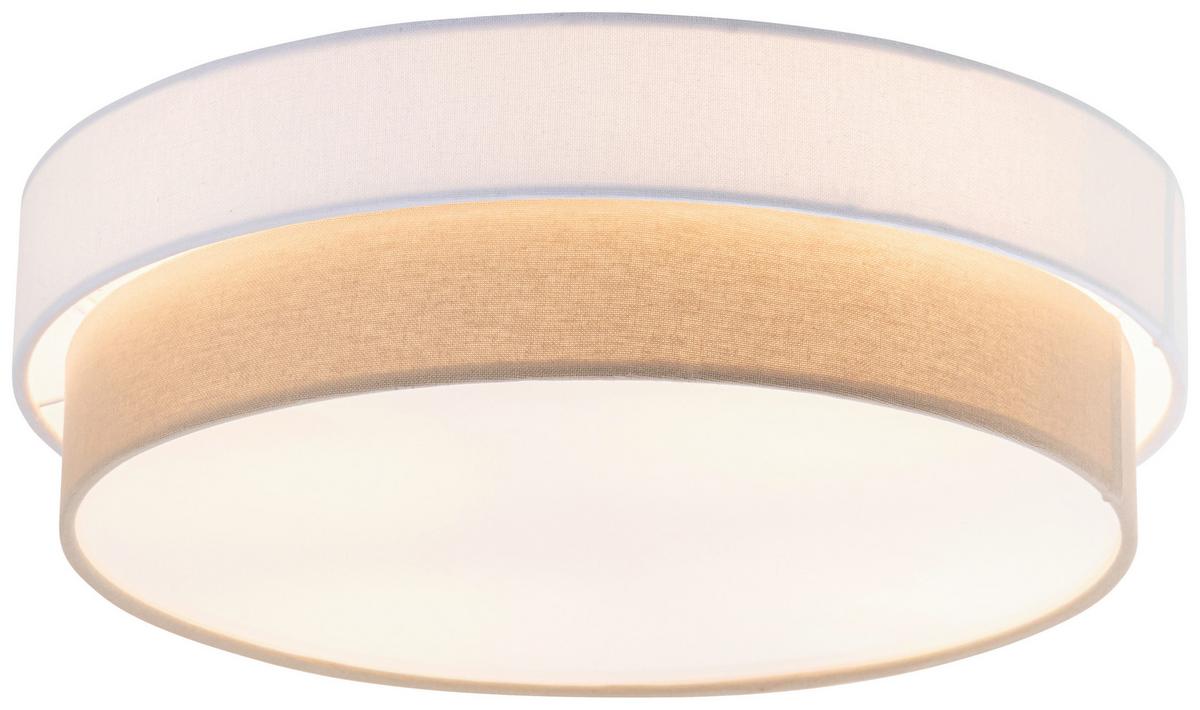 LAMPA SUFITOWA NOEMI - beżowy/biały, Modern, tworzywo sztuczne/metal (45/13cm) - Novel