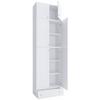 Schuhschrank Lona XXL ca.70x240x39cm Weiß - Weiß/Grau, MODERN, Holzwerkstoff/Kunststoff (70/240/39cm) - MID.YOU
