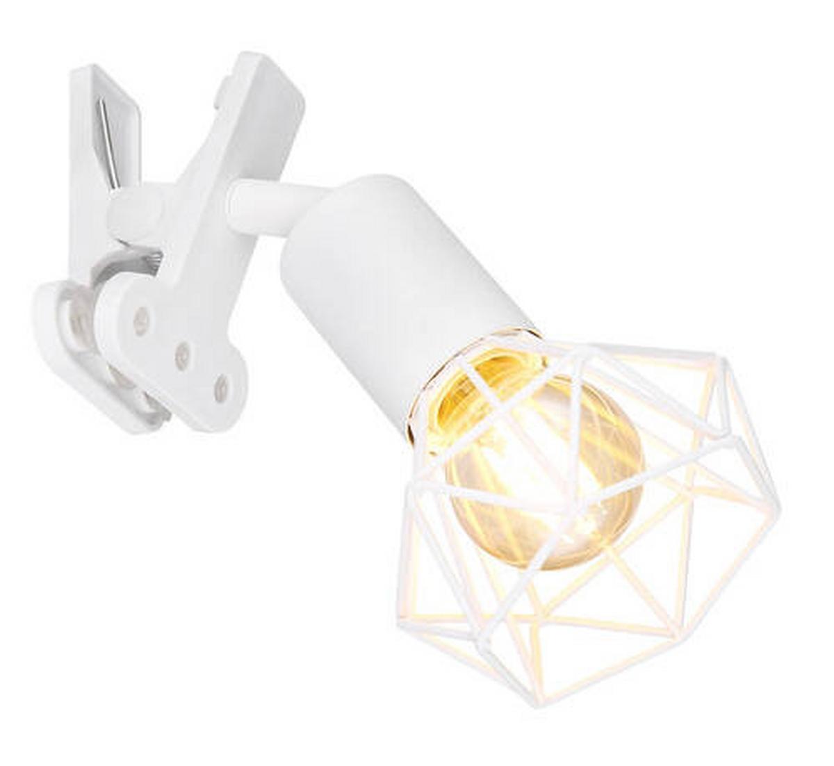 Svjetiljka Sa Stezaljkom 54802wk - bijela, Basics, metal (13/9,2/18,8cm) - Globo