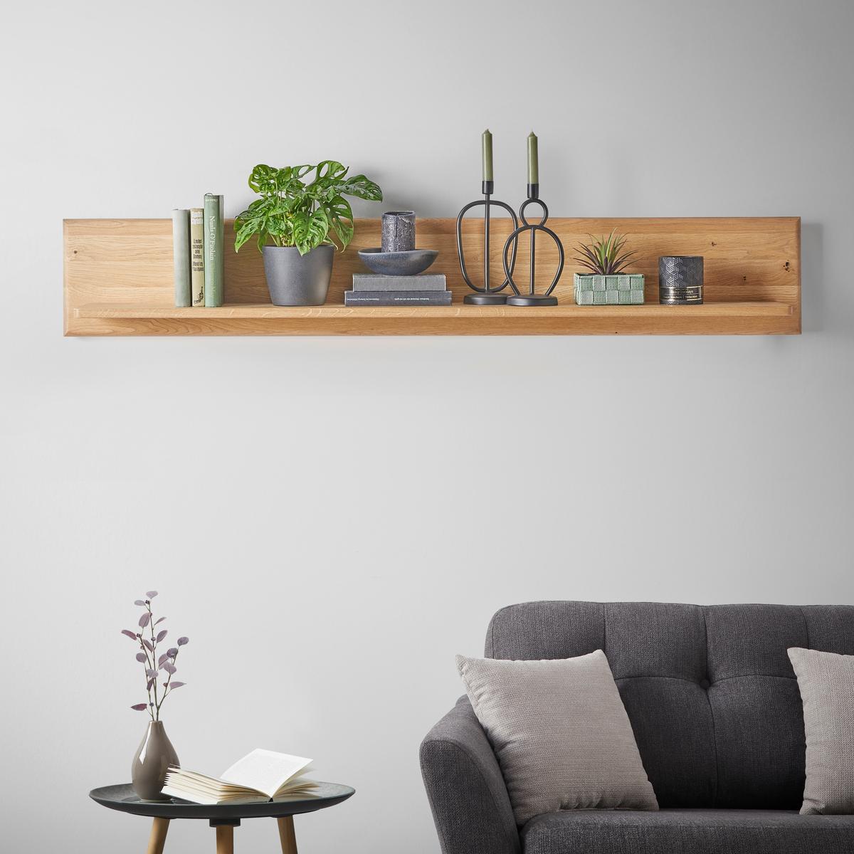 Polica Valera - divji hrast, Moderno, leseni material/les (150/24/22cm) - Premium Living