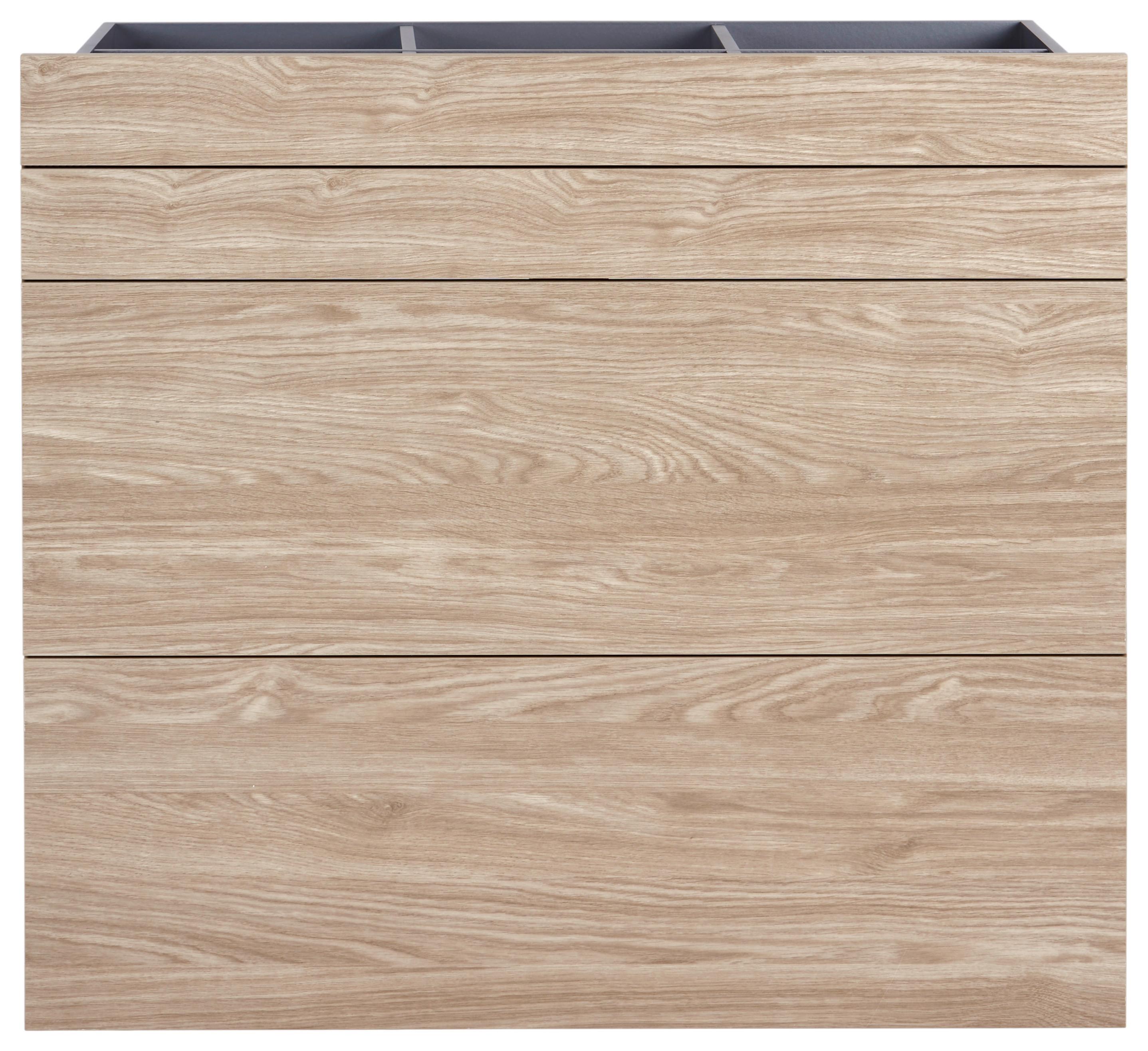 Schubladenset Unit in Eichefarben - Modern, Holzwerkstoff (91/83/47cm) - Based