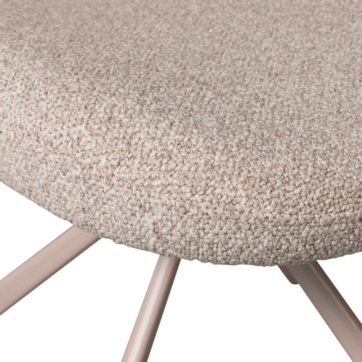 Stuhl-Set Femke 2er-Set Naturfarben - Naturfarben, Design, Textil/Metall (58/80/65cm) - Livetastic