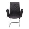 Armlehnstuhl in Grau - Edelstahlfarben/Grau, MODERN, Textil/Metall (61/92.5/68cm) - Premium Living Armlehnstuhl in Grau - Edelstahlfarben/Grau, MODERN, Textil/Metall (61/92.5/68cm) - Premium Living
