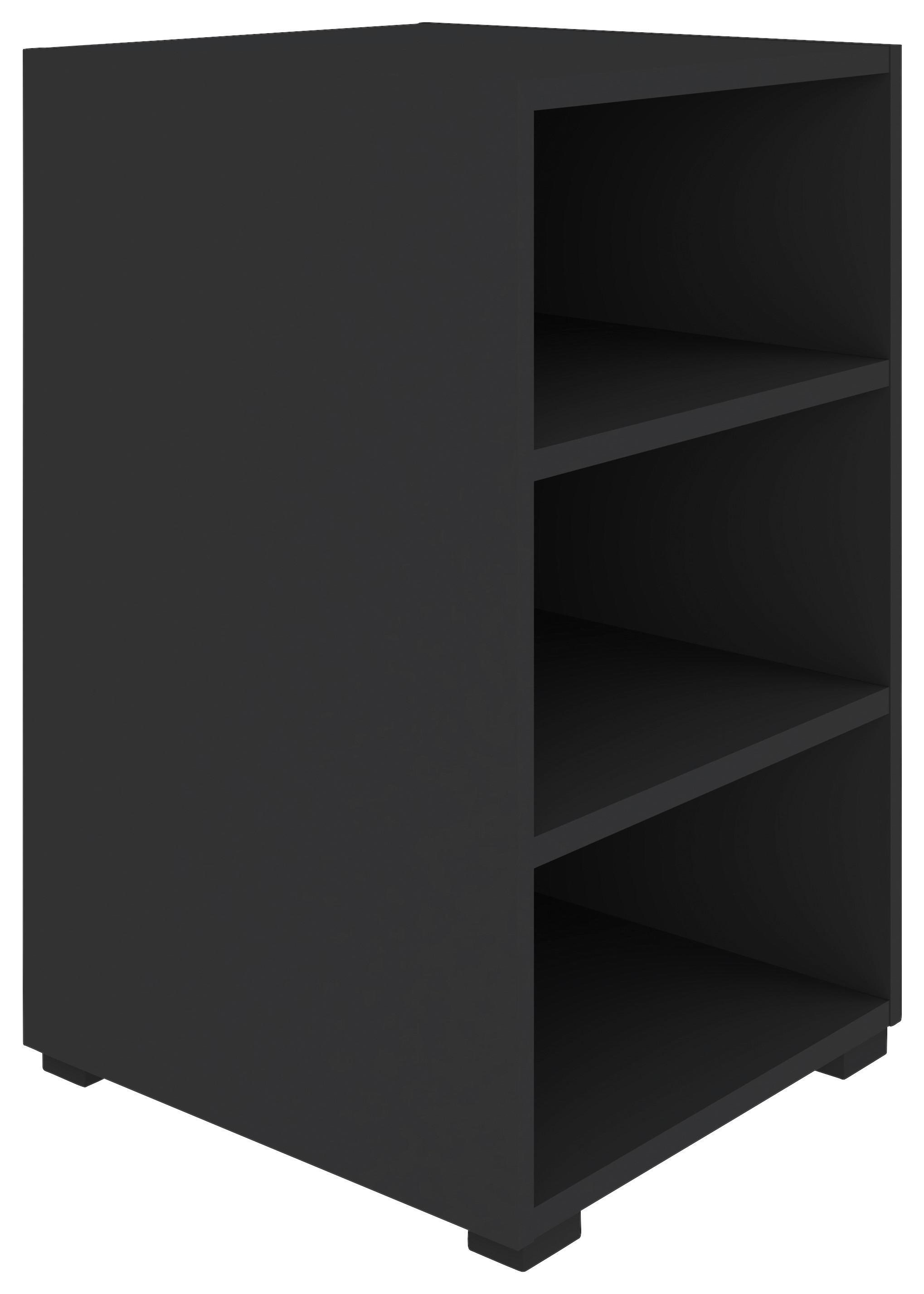 Regal Unit in Anthrazit - Anthrazit/Schwarz, Modern, Holzwerkstoff (45,6/67,2/40cm) - Based