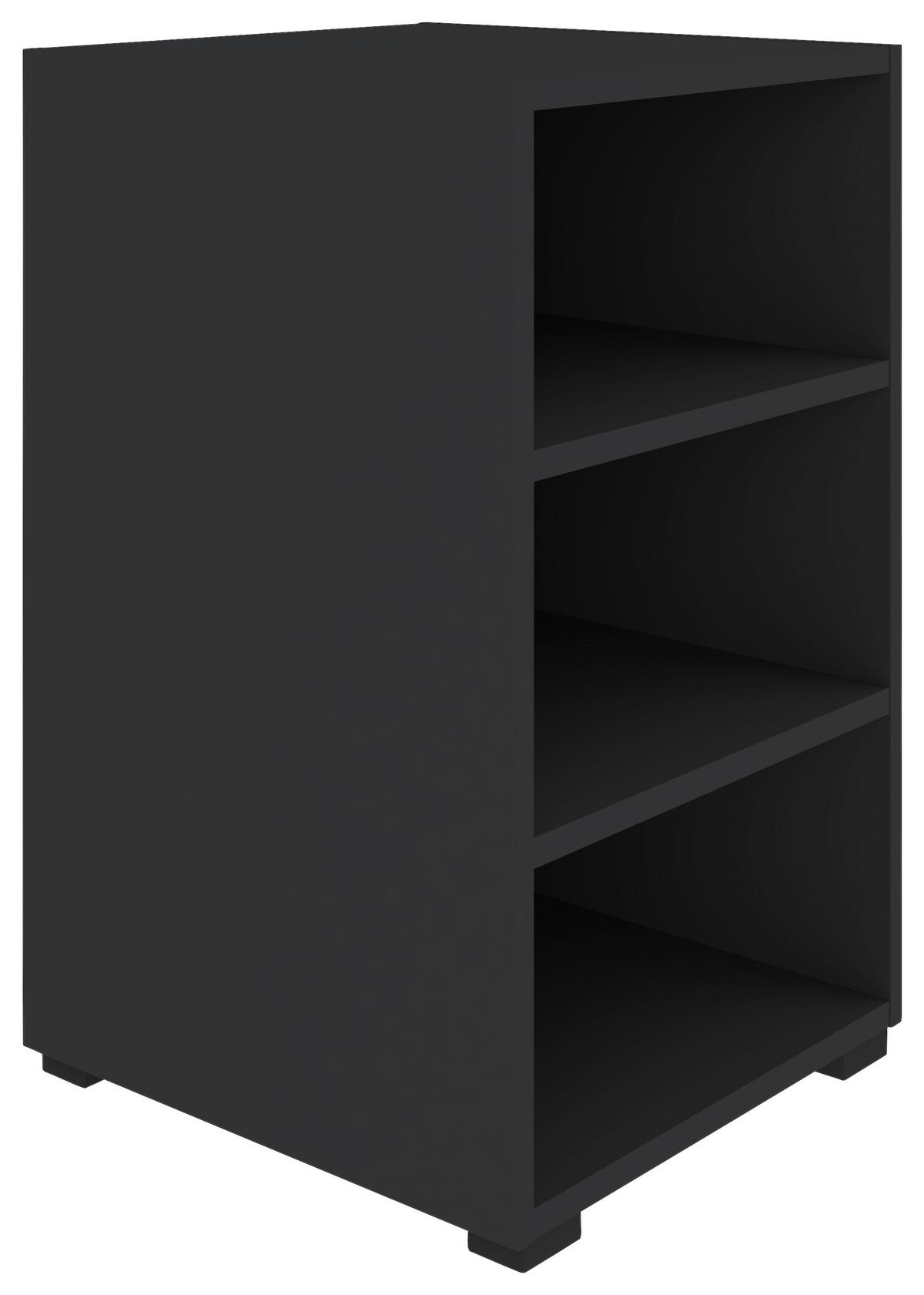 Regal Unit in Anthrazit - Anthrazit/Schwarz, Modern, Holzwerkstoff (45,6/67,2/40cm) - Based
