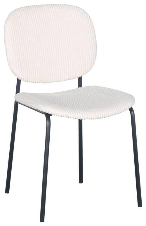 Stuhl Ira in Beige - Beige/Schwarz, MODERN, Holz/Textil (47/83/53cm) - Mömax